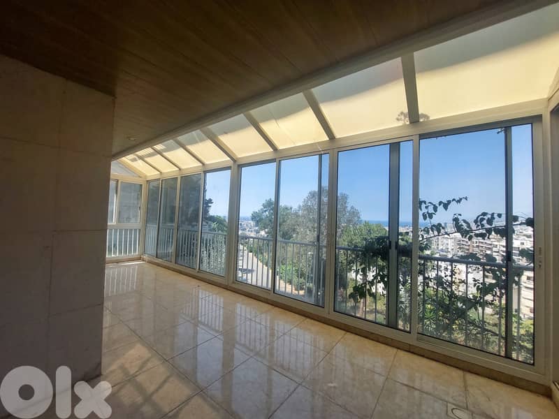 220 SQM Apartment in Mar Roukoz, Metn with Sea View and Terrace 0