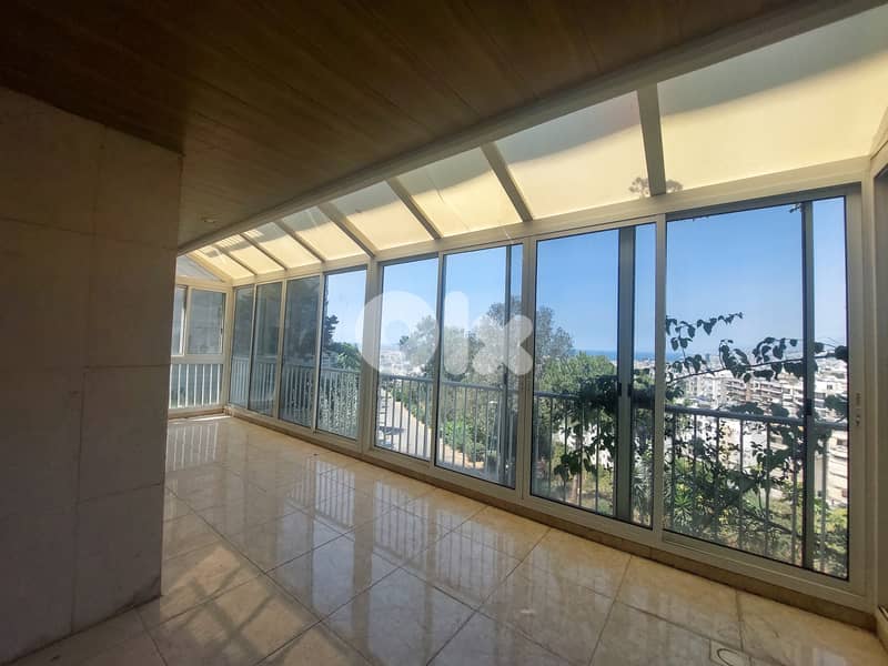 220 SQM Apartment in Mar Roukoz, Metn with Sea View and Terrace 0