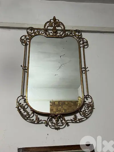 French mirroir bronze مراي برونز فرنسية انتيك ناعمة ولا اروع