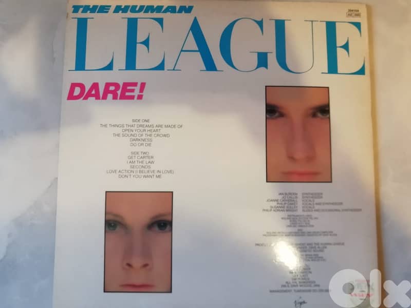 the human league Dare vinyl album 1