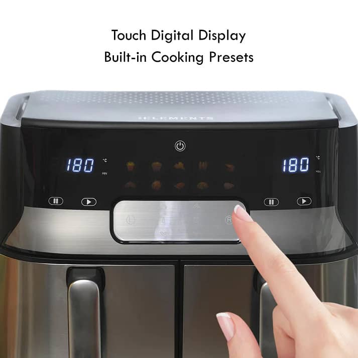 KB ELEMENTS 9.0 LITERS DIGITAL DOUBLE AIR FRYER - ELK90FD2 1