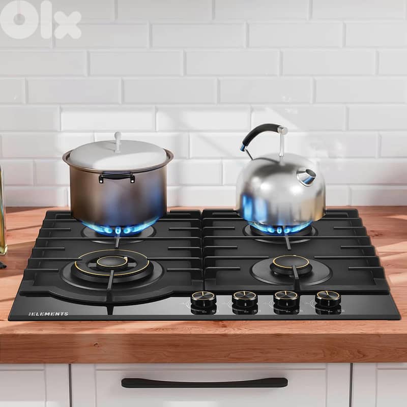 KB ELEMENTS BUILT-IN GAS COOKTOP ( 4 GAS BURNERS ) - ELK130GH4 0
