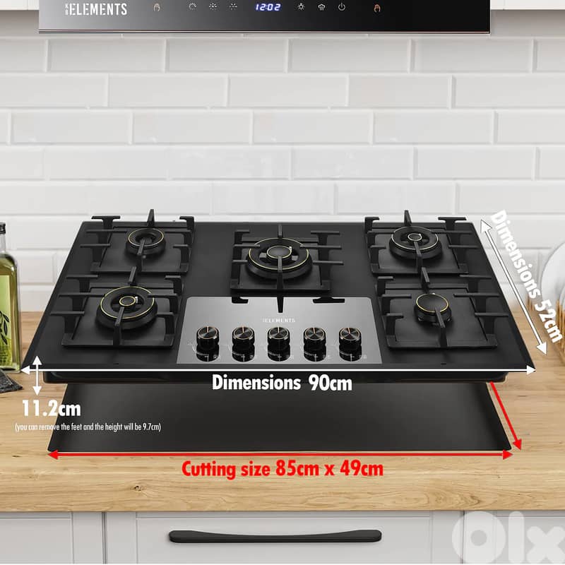 KB ELEMENTS BUILT-IN GAS COOKTOP ( 5 BURNERS ) - ELK132GH5 3