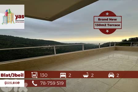 Jbeil/Blat 130m2 | 130m2 Terrace | Brand New | Sea & Monutain View |PA