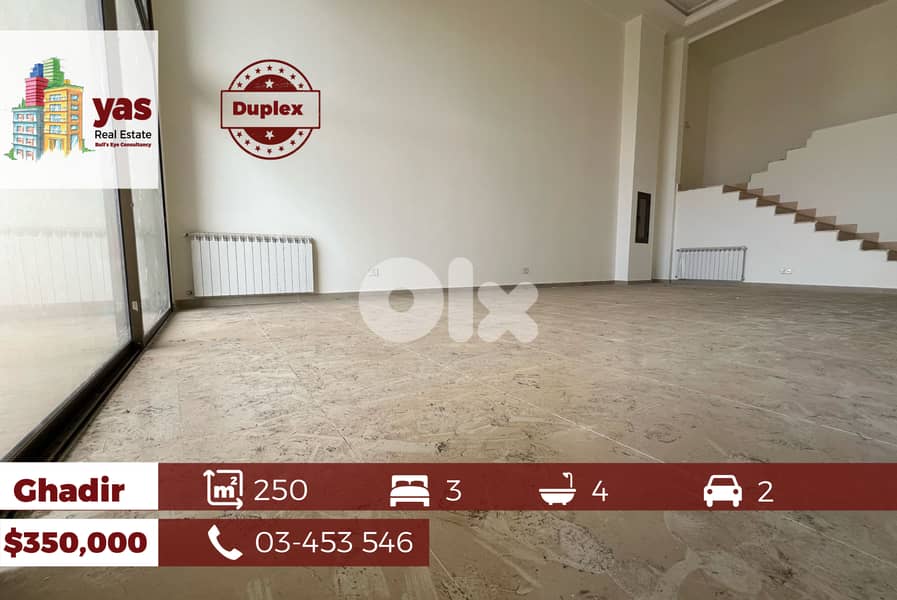 Ghadir 250m2 | Spacious Duplex | New | Luxury | View | EH/YV | 0