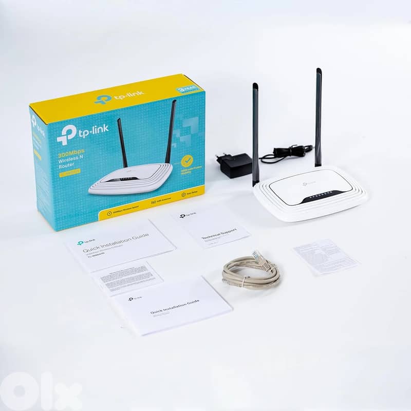 TP-LINK WIRELESS ROUTER 300MBPS WITH 2 ANTENNA "WR841N" 0