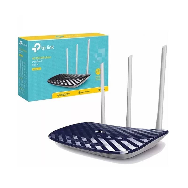 TP-LINK WIRELESS ROUTER AC750 WITH 3 ANTENNAS ARCHER C20 0