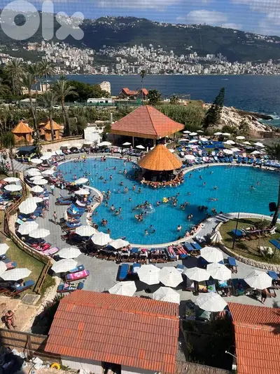Chalet 96 meters 2 rooms tabarja beach Sea view 03703564