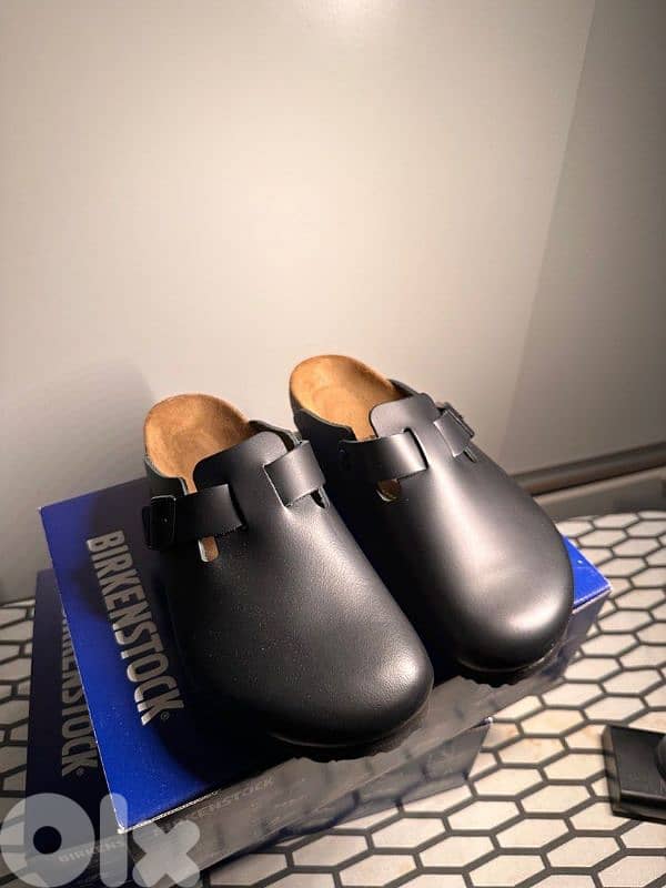 Authentic Birkenstock Boston Leather Black 76969037 0