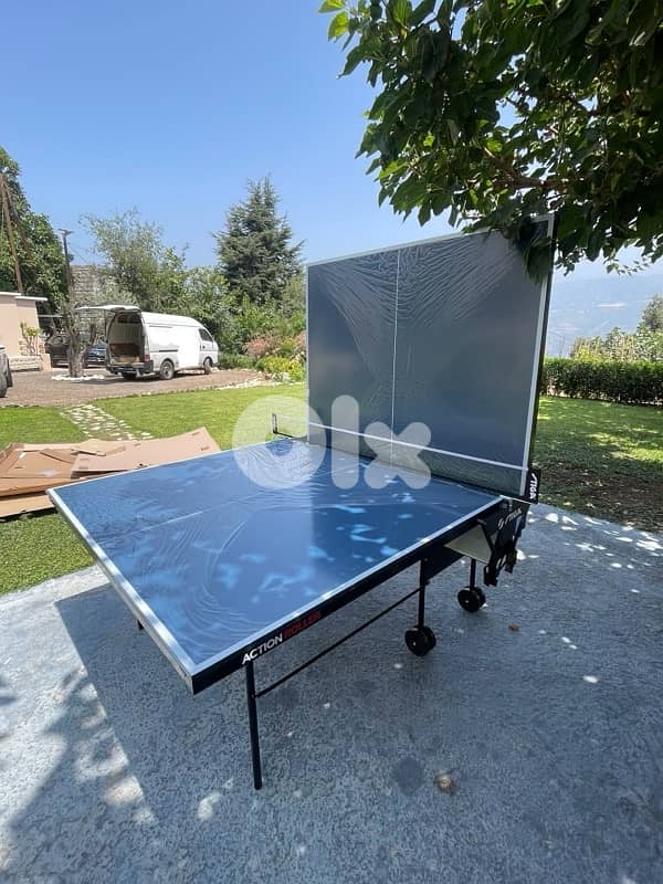 Stiga Action Roller Indoor Table Tennis Ping Pong With Rackets 2