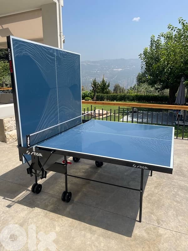 Stiga Action Roller Indoor Table Tennis Ping Pong With Rackets 3
