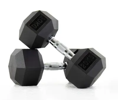 2 × 20kg hexagon dumbells new