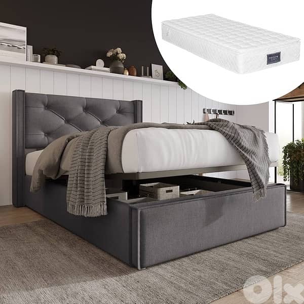 Single Bed, 90 x 200 cm, with Metal Slatted Base 3