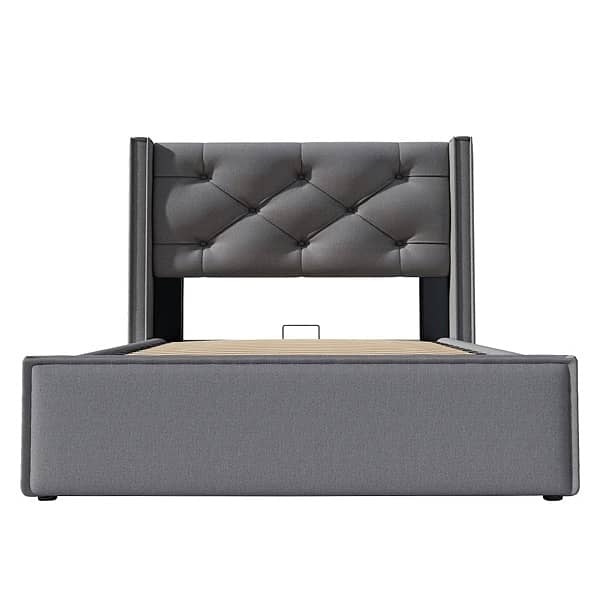 Single Bed, 90 x 200 cm, with Metal Slatted Base 4