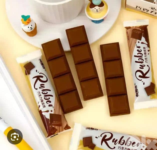 cute chocolate shape eraser 1