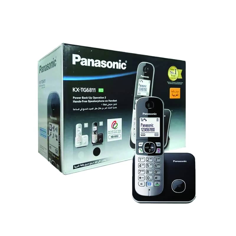 Panasonic KX‑T6811 Cordless Phone – 2‑Handset Home System 1