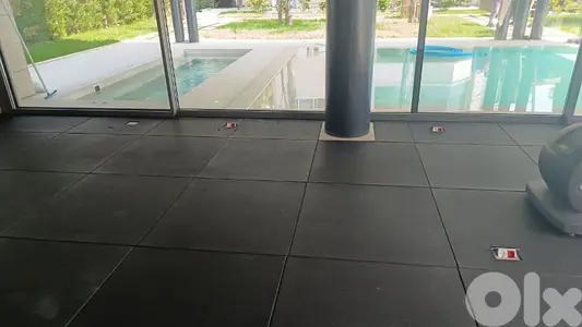 Rubber Floor Geo Gym Equipment معدات رياضية متنوعة