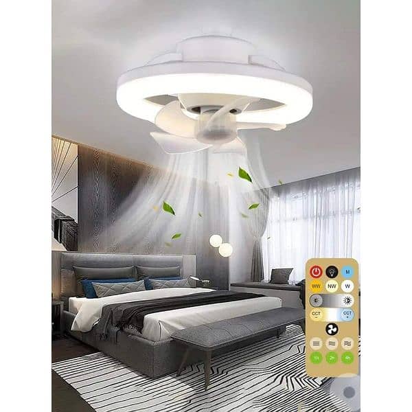 50 Watts 360° Rotation Ceiling Fan Light With Remote Control Only 16$ 0