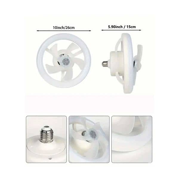 50 Watts 360° Rotation Ceiling Fan Light With Remote Control Only 16$ 1