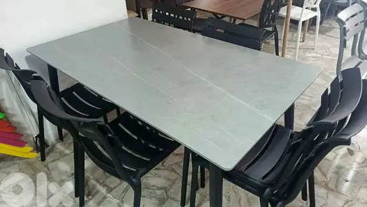 ceramic table  140cmطاولة للطعام وجه سيراميك