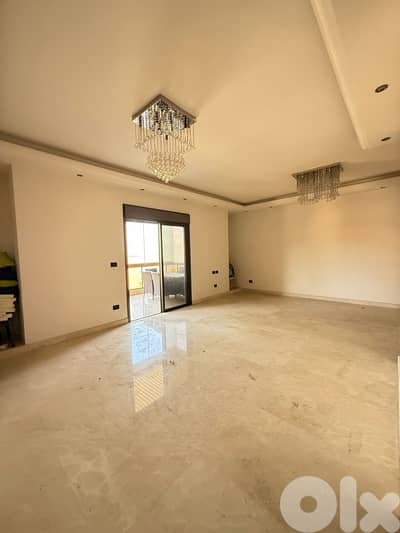 Semi furnished apartment for rent in Bsalim with partial view.