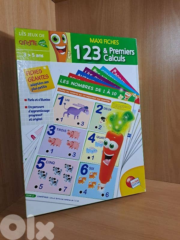Les jeux des carottes maxi 123 et premiers calculs 1