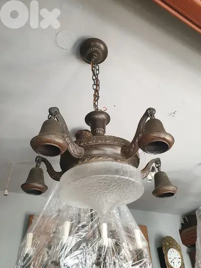 antique bronze chandelier