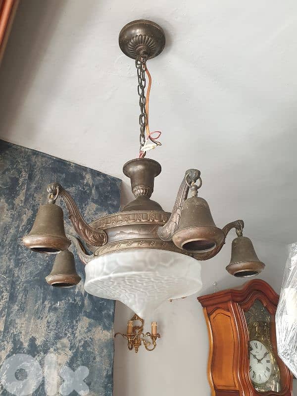 antique bronze chandelier 1
