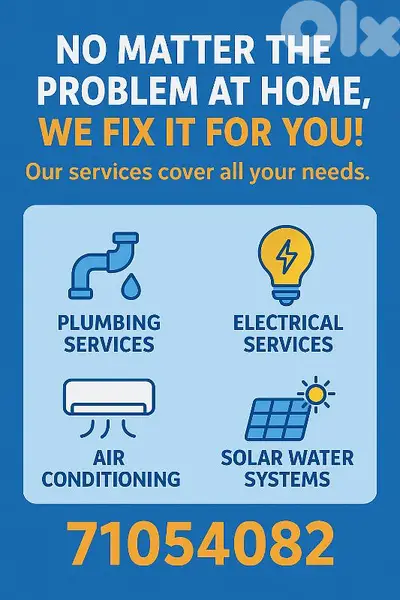plumbing and solar water heater and electric