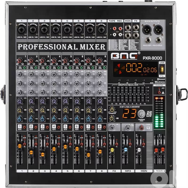BMG PXR-9000 Flight Case Dj Professional Digitale Amplifier Mixer 1