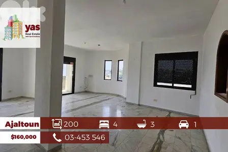 Ajaltoun 200m2 | Panoramic View | Prime Location | Private Street | TO