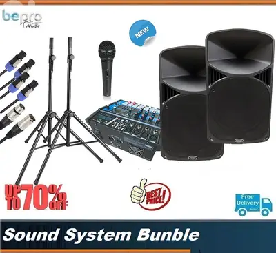 PA system Bundle,Full Sound System for Karaoke,Pub,restaurant,party