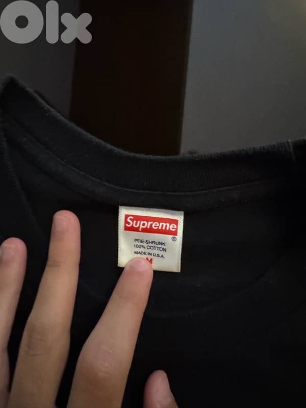 Supreme x KAWS Chalk Logo Tee ‘Black’ 1