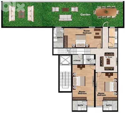 520 SQM Duplex in Yarzeh, Baabda +Sea/ Mountain View + Garden