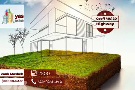 Zouk Mosbeh 2500m2 | Land | Ultra Prime Location | Commercial | WA