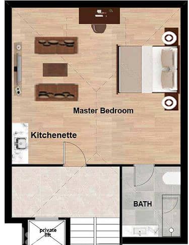 455 SQM Triplex in Yarzeh, Baabda with Sea View and Mountain View