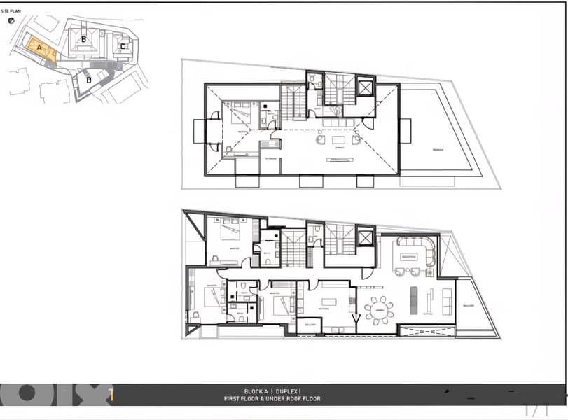 Apartment for sale in Biyada/ Duplex/ Under construction/ Terrace 0