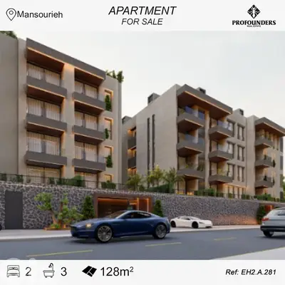 Apartment +Payment Facilities for Sale in Mansourieh شقة تقسيط للبيع