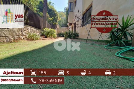 Ajaltoun 185m2 | Terrace/Garden | Rent | Furnished | View | KH