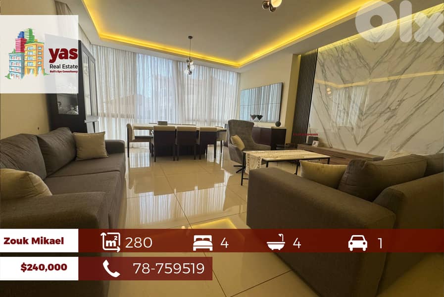Zouk Mikael 280m2 | Duplex | 60m2 Terrace | Panoramic View | EL/EH | 0