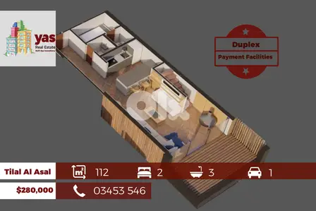 Tilal Al Asal 112m2 | Under Construction Duplex | Pyt Facilities | DA