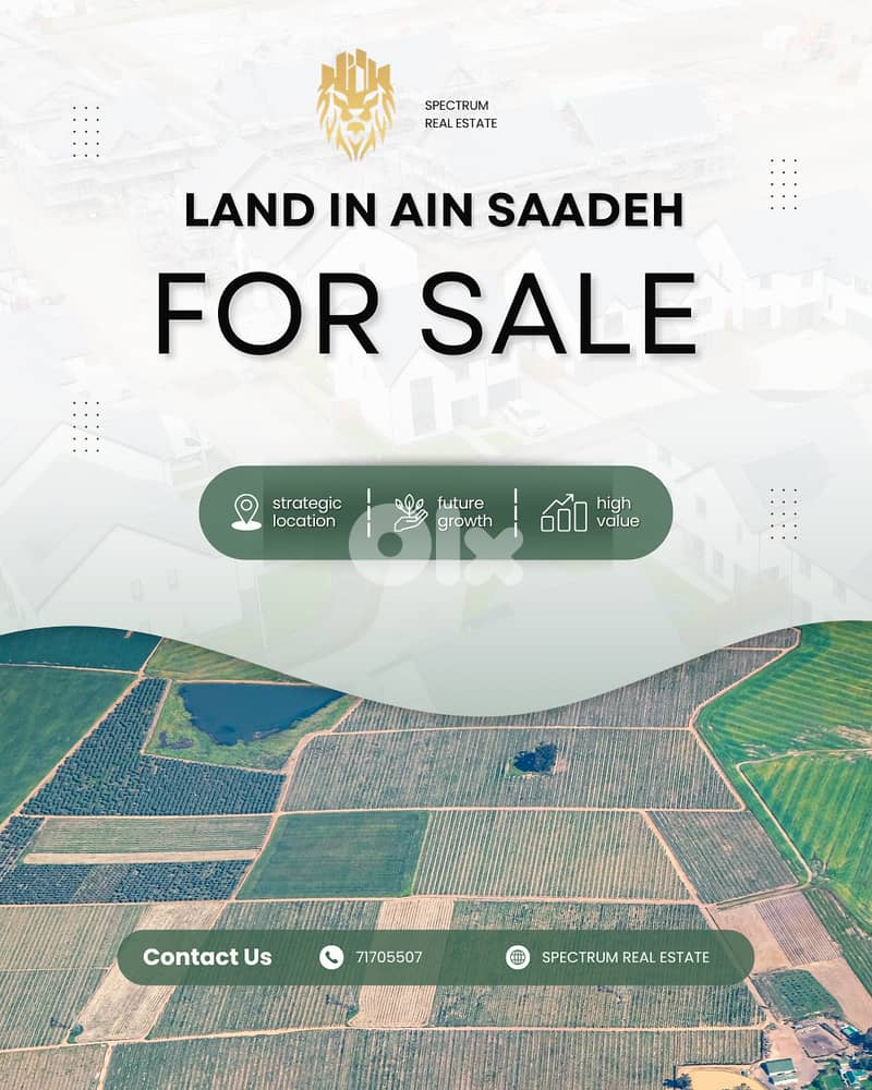 OPEN VIEW LAND FOR SALE IN AIN SAADE PRIME, ZONE 30/90, (AS-289) 0