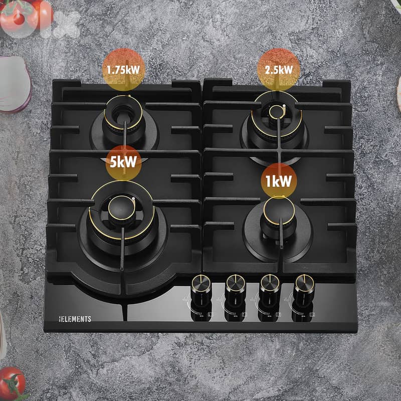 BUILT-IN GAS COOKTOP - 4 BURNERS 2