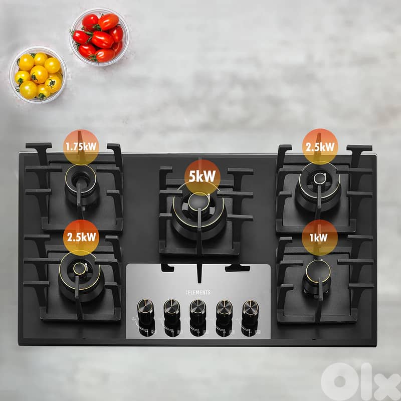 BUILT-IN GAS COOKTOP - 5 BURNERS 0
