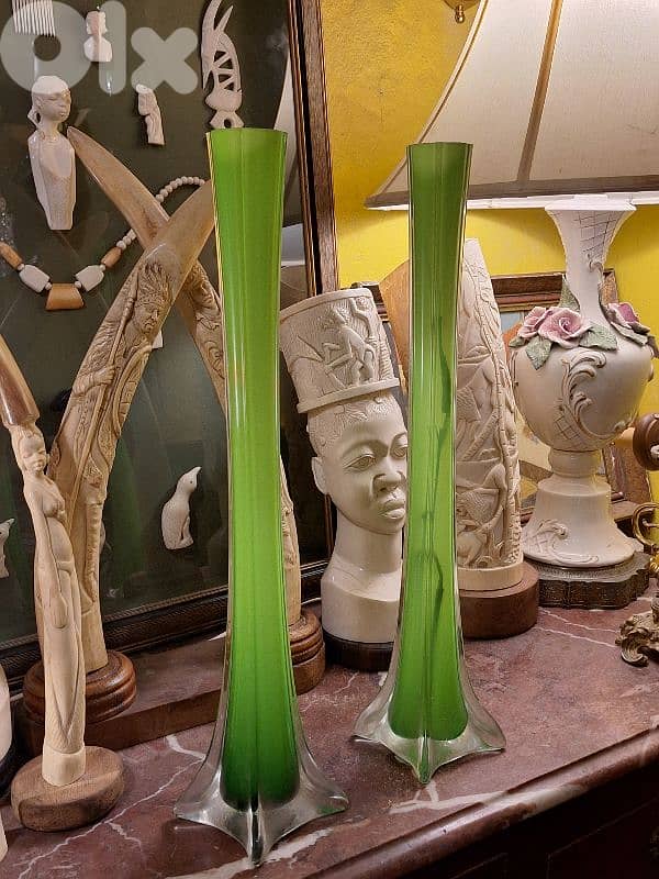 2 murano large vases 0