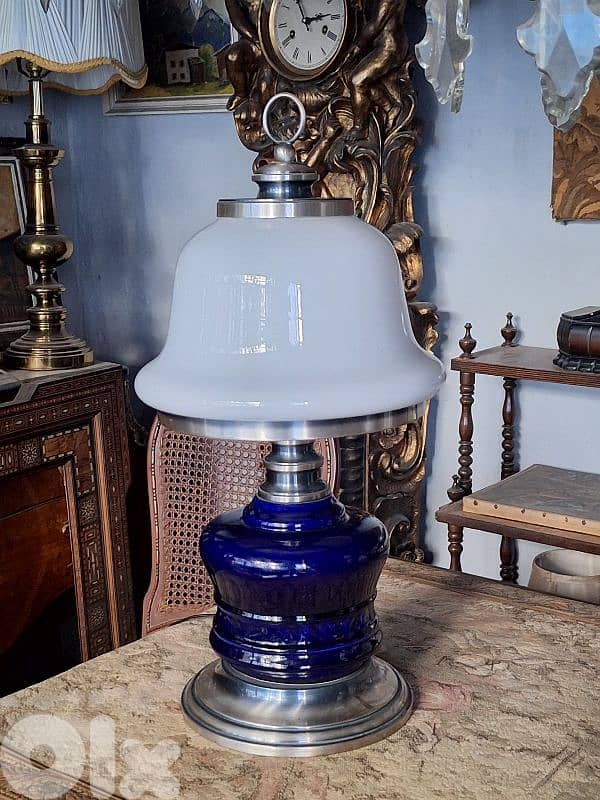 mushroom shaped opaline lamp 5