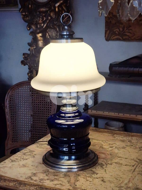 mushroom shaped opaline lamp 6