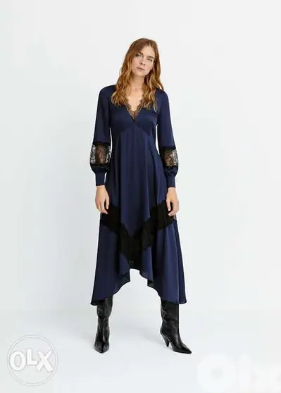 Mango satin dress size small