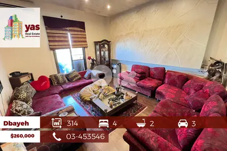 Dbayeh 314m2| Excellent Condition | Prime Location  | Sea View | PA|