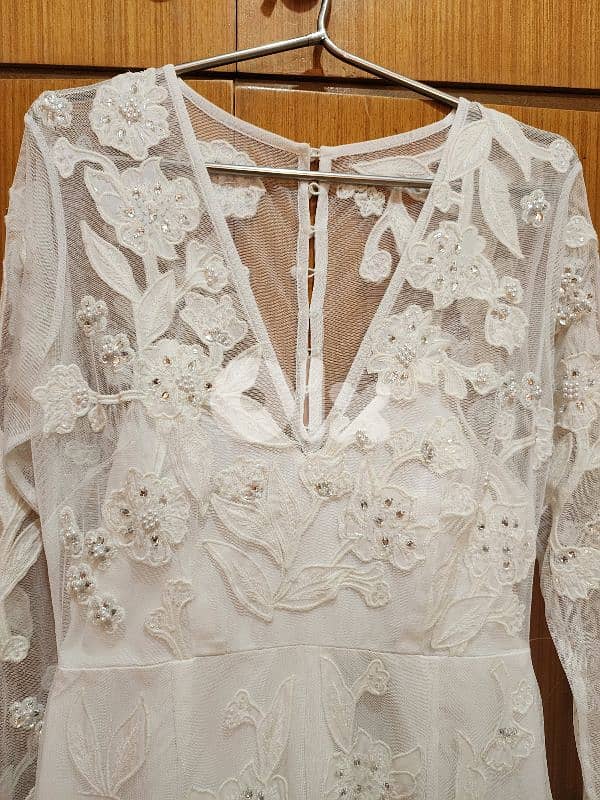 Beads embroidery  wedding or evening dress 38 mediumفستان عرس 1